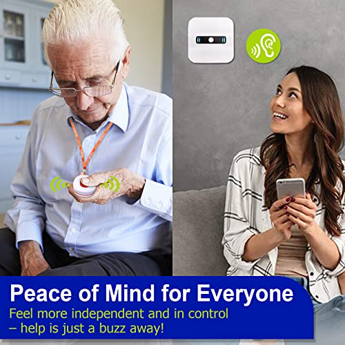 image for Daytech Wireless Call Alarm System for Elderly, SOS Caregiver Pager Nu