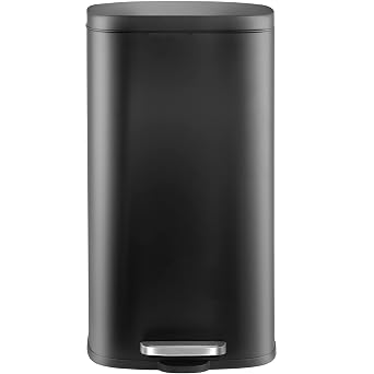 8 Gallon 30L Step Kitchen Trash Can, Stainless Steel Garbage Can