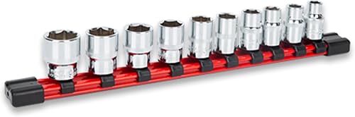 Miniatura 7 de YSMD Juego de llaves de vaso de 14 ", juego de manguitos métricos 10 piezas, juego de llaves métricas de maquinista, juego de enchufes poco