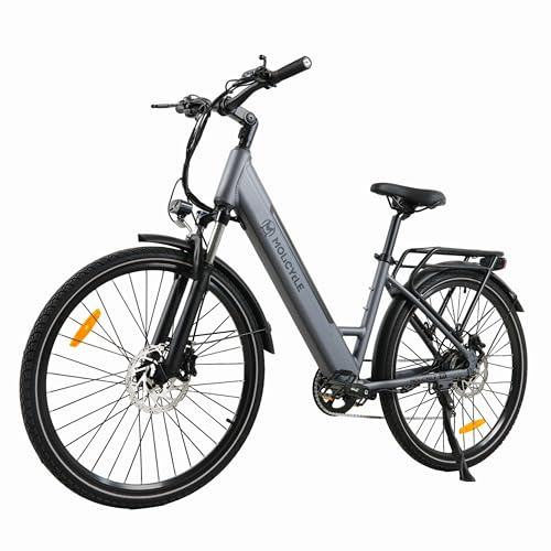 Molicycle R1 E-Bike Damen 26 Zoll Tiefeinsteiger Trekkingrad E-Cityrad mit 36V 14.5Ah Wechselakku, bis zu 110km, Hydraulische Scheibenbremsen, EU-konformes Ebike für Erwachsene