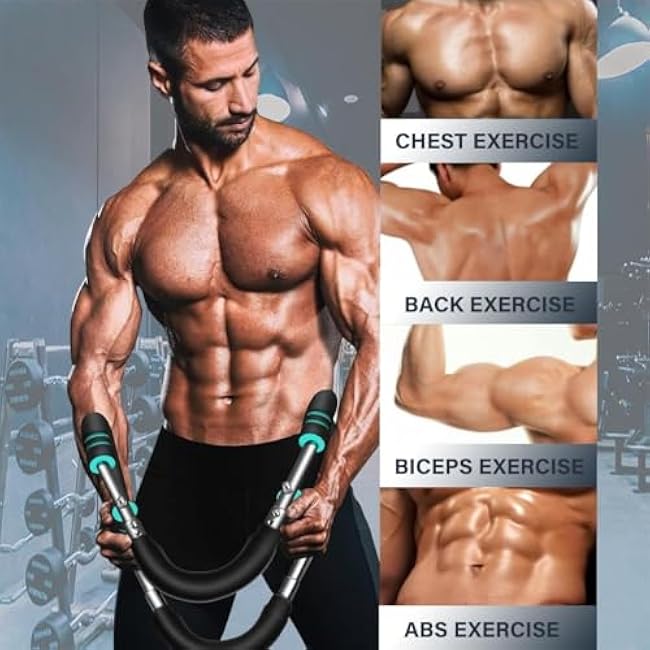 Twister Arm Trainer for Men - 110lbs Chest Workout Equipment & Arm Twister Exerciser Build Strength, Sculpt Upper Body - Adjustable Chest Builder & Arm Workout Device for Home Gym