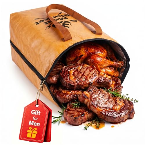 BBQ Blanket for Resting Meat Leak-Proof Wide Mouth Insulated Meat Resting Bag for Moisture Retention&Tender Results Perfect for Briskets/Pork Shoulder/Turkey Ideal Gifts for Men