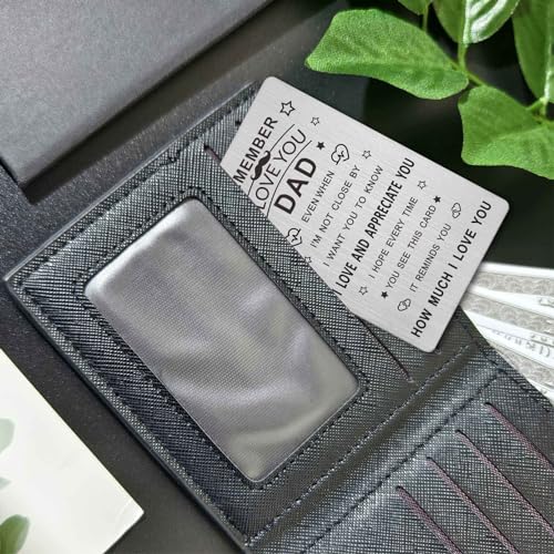 EE&YU Dad Gifts for Men - Best Dad Birthday Retirement Gifts, Daddy Present from Daughter Son, Love and Thank You Daddy Card for Christmas4