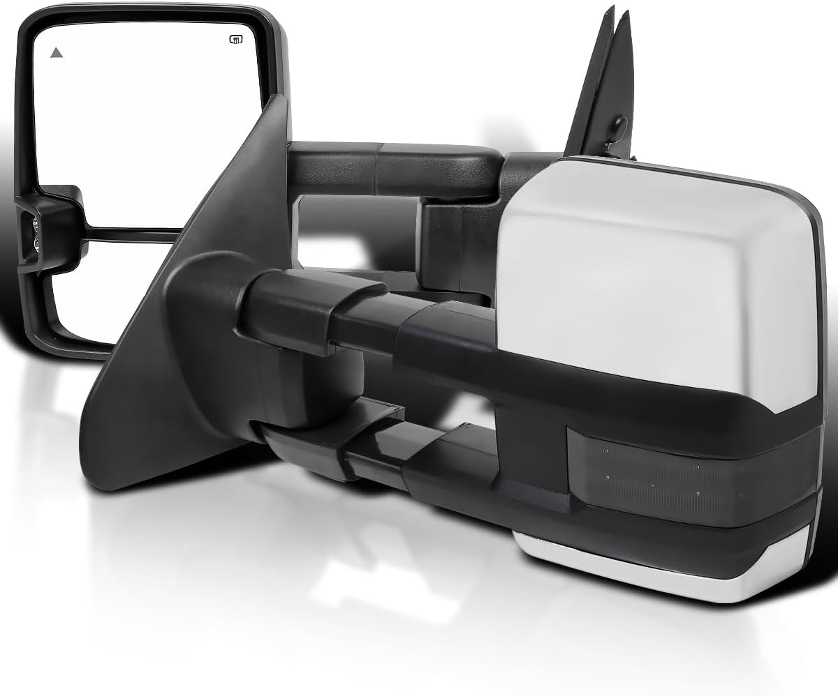 Find NEW POWER HEATED BLACK TOWING MIRROR RIGHT PASSENGER SIDE In ON - Foto 3