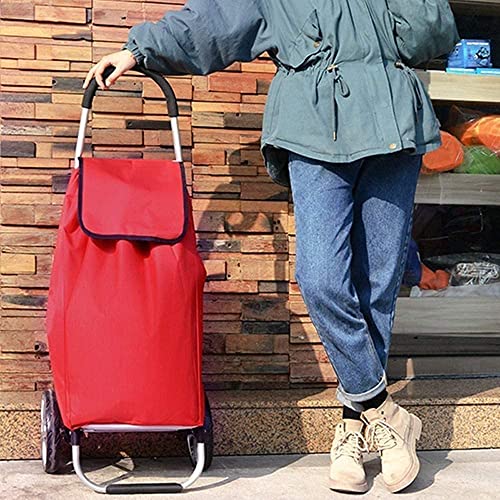 Einkaufstrolley Faltbarer Einkaufswagen Aluminium-Treppensteiger-Trolley, Tragbarer Zusammenklappbarer Einkaufswagen for… – Bild 6