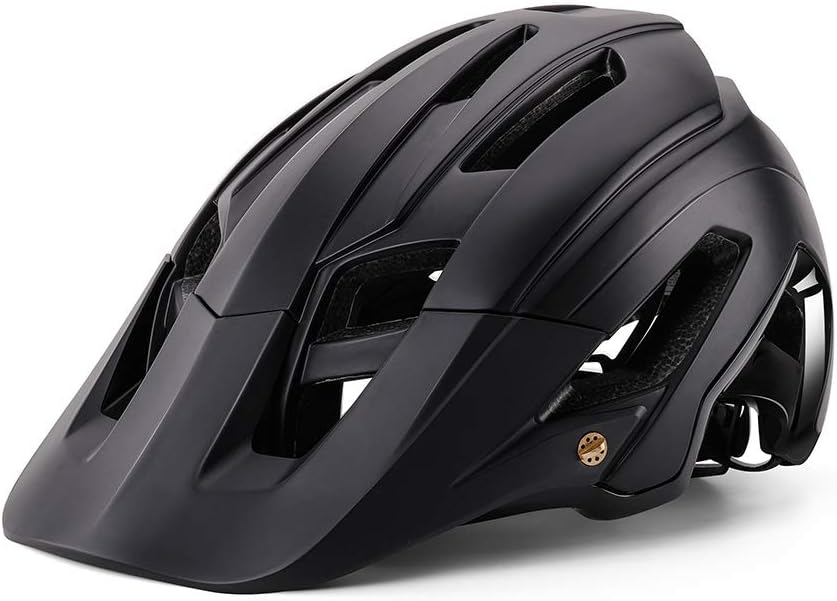 BIKEBOY Adult Bike Helmet, CPSC Certified Lightweight Bicycle Helmet for Men Women, Adjustable Road & Mountain Race Cycling Helmet with LED Safety Light and Removable Visor(22-24.4 inches)