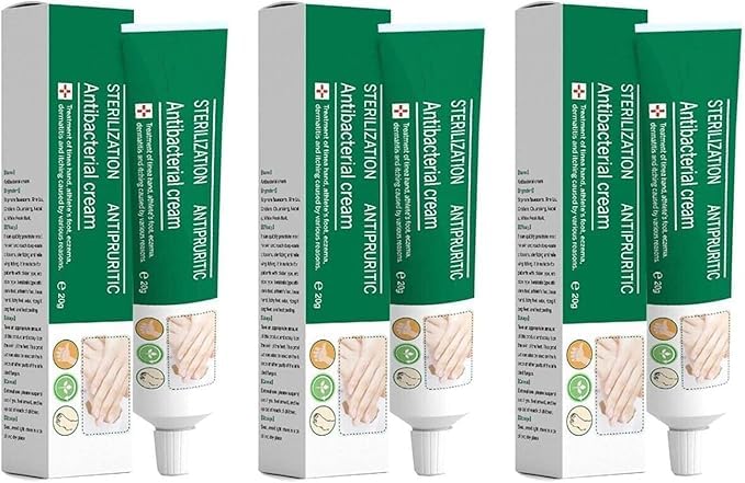 Crema Para Eliminar Lo Hongo En Los Pies Alivia La Picazon Y Luce Pies Radiantes,Foot Care, Athletes Foot Cream (3 pcs)
