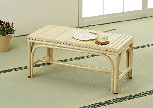 ラタン 籐 ベンチ Amazon | 《ラタン（籐）》 ベンチ 幅75㎝ Y876 | 今枝ラタン