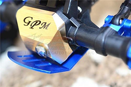 GPM For Traxxas TRX-4 Trail Defender Crawler/TRX-6 Merc-Benz G63 Upgrade Parts Brass Front/Rear Gearbox Cover - 1Pc Set
