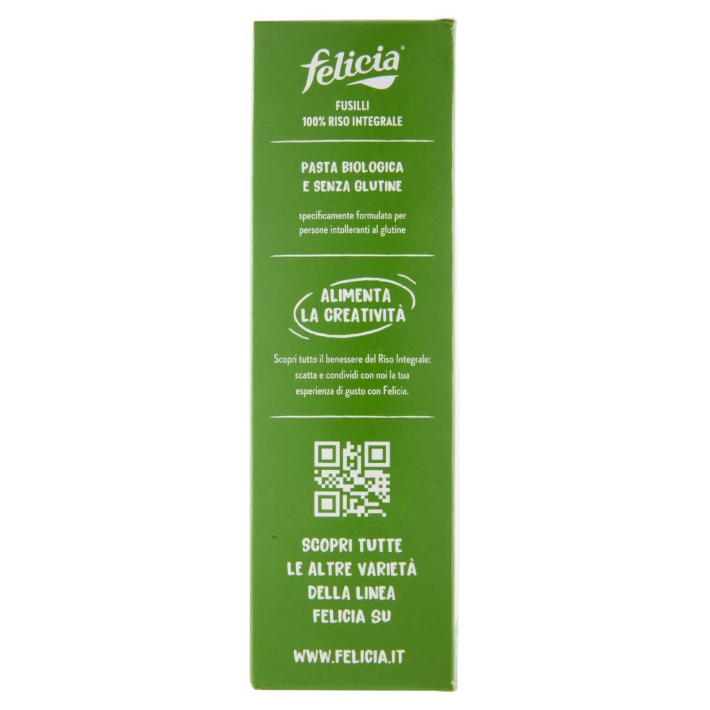 Italian Gourmet Pasta Fusilli di Riso Integrale Bio glutenfrei 14 x 340g | Mit 100% Vollkornreis aus italienischer Lieferkette, senza lattosio, Gesamtnettogewicht 4,76 kg + Kostenlos Polpa 400g