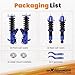 maXpeedingrods Coilovers for Honda Civic DX/EX/GX/HX/LX/Si 2001-2005, Height Adjustable Coilovers Suspension Kit, Preset Damping Shock Absorber Struts, Lowering Kit Blue