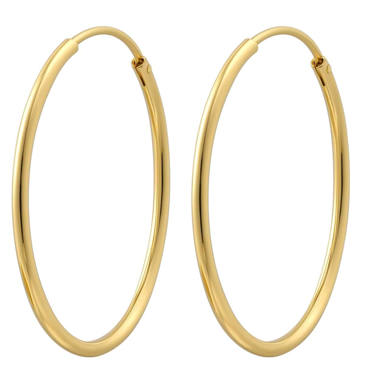 14K Gold Hoop Earrings for Women Stunning Oversized Large Gold Hoop Chunky Earrings for Women Elegant
