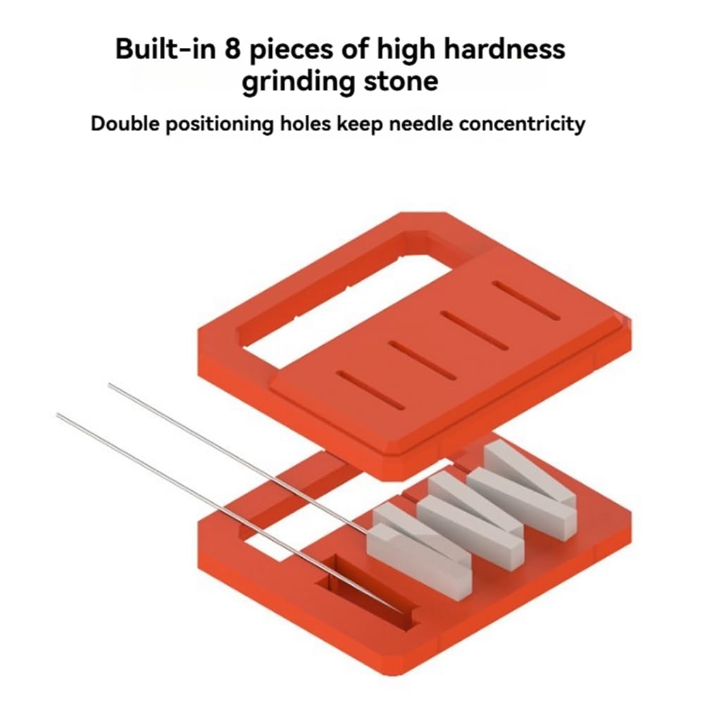 Bloepum Airbrush Needle Repair and Sharpening Tool Kit - Maintenance & Polishing Accessories for 0.2mm, 0.3mm, 0.5mm Needles