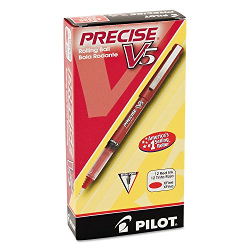 Pilot Precise V5 Roller Pen 12 unidades tinta roja miniatura 2