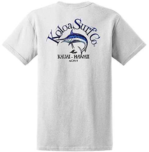 Koloa Surf Company Trolling Blue Marin Logo Heavyweight Tee-Tall-4XLTall-White