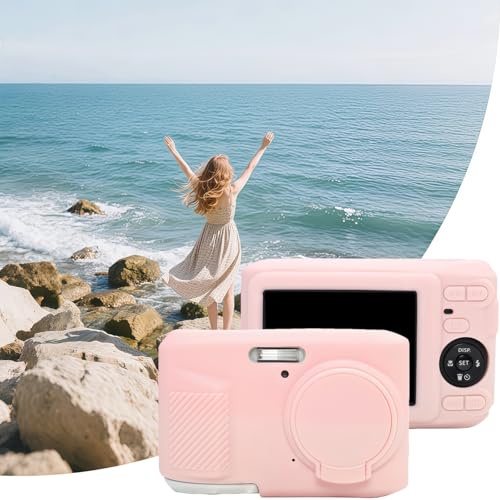 Funda de silicona para Kodak PIXPRO FZ45 rosa miniatura 6