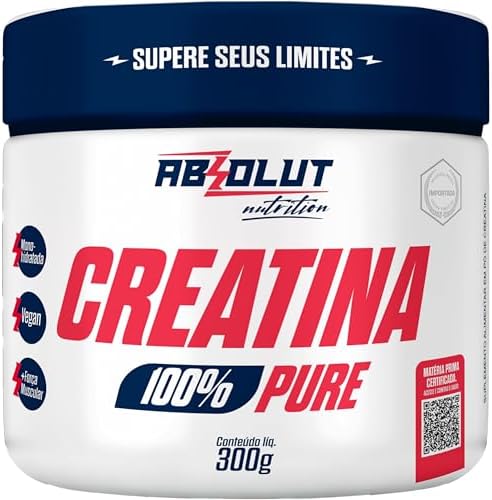 Absolut Nutrition, Creatina em pó monohidratada, 100% pura, sem s...