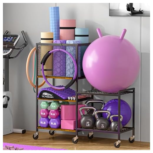 Versatile 5 Tier Home Gym Storage Rack