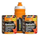 NAMEDSPORT Hydrafit> + Sportbottle, Mix di Magnesio, Potassio e Vitamine, Preparazione di Bevande Isotoniche, Utile per Reintegrare Liquidi nello Sport, Brand of Italy | 2 confezioni + Borraccia