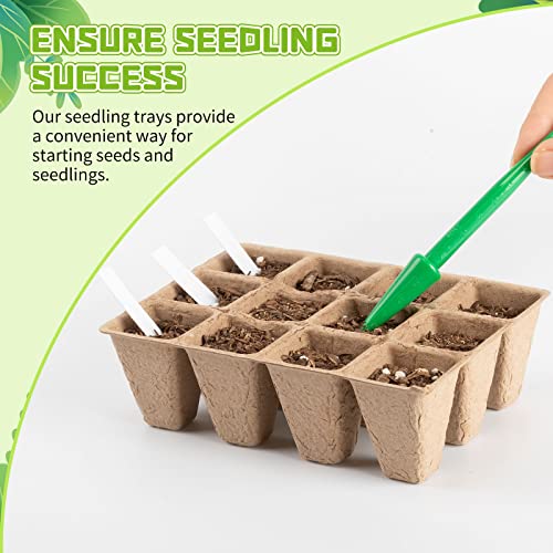 Amyhill Bandeja inicial de sementes, vasos de turfa para plantio, bandeja de germinação de mudas, ki