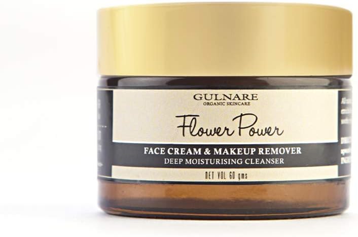 Gulnare Skincare Flower Power Face Cream And Make Up Remover for Dry Skin, 50 gms