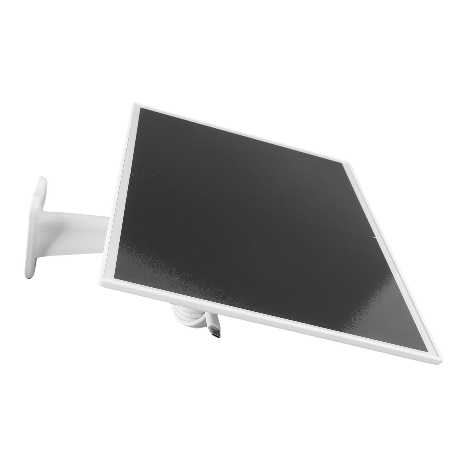Fabater Überwachungskamera-Solarpanel, 15 W Monokristallines IP66, 90 Grad Verstellbares Solarpanel-Ladegerät, mit Langem Kabel für Vogelfutterstation für Überwachungskameras Im Freien