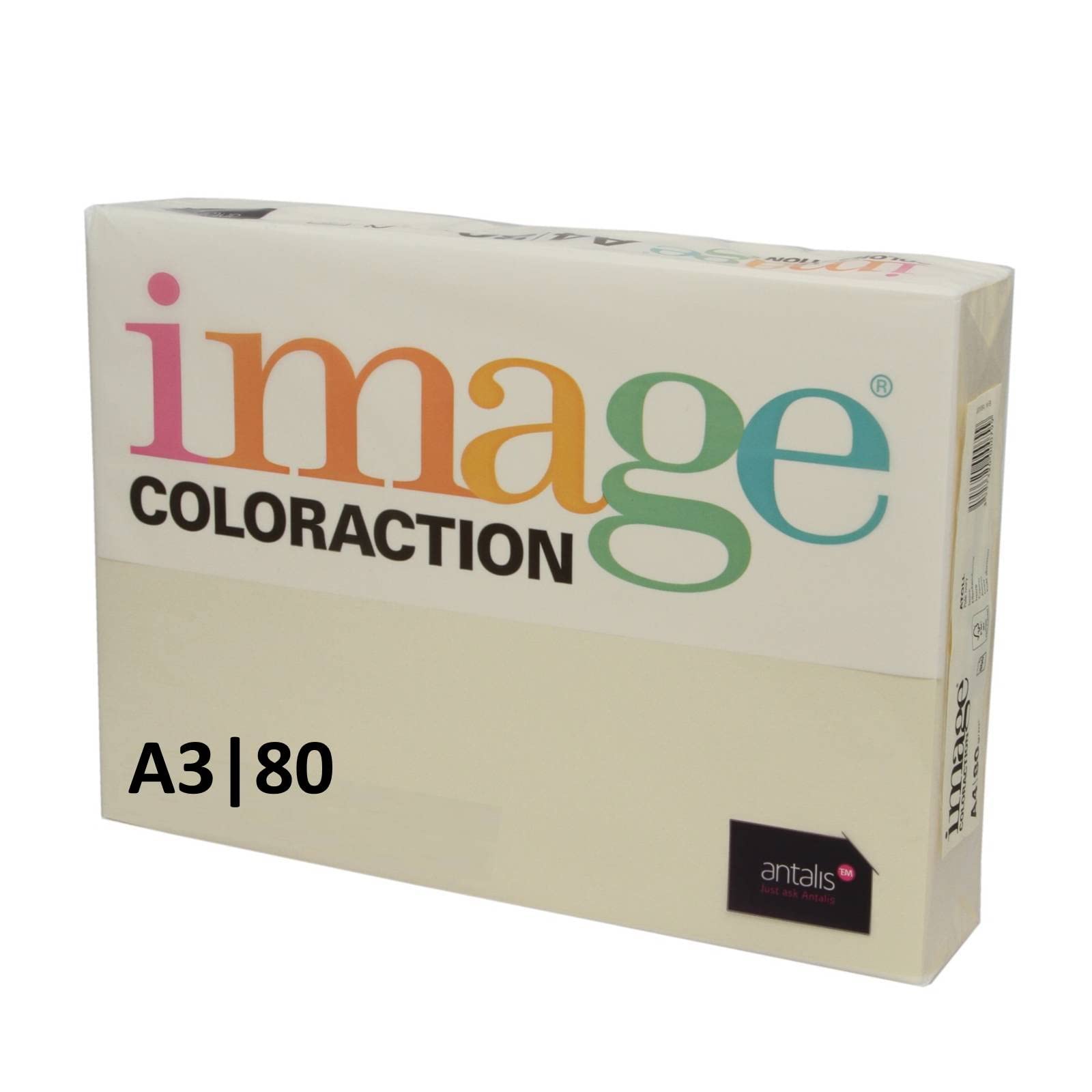 A3 Image Coloraction Coloured Paper (A3 297mm x 420mm) 80gsm Atoll (Pale Ivory) - 500 Sheets