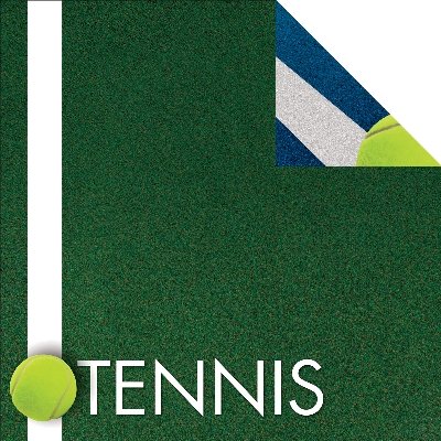 Papier scrapbooking Tennis 12x12 double-face Signature Series