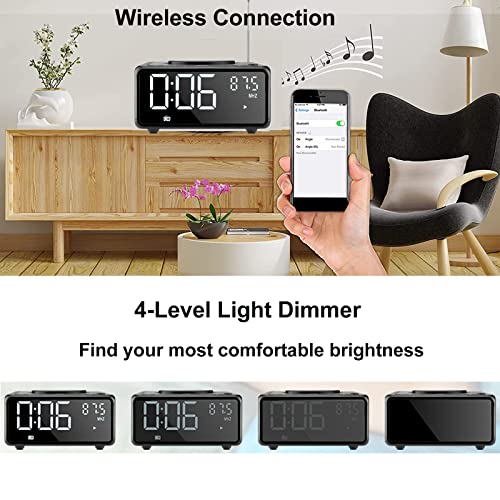 Gelielim CD Players for Home, Bluetooth Boombox with Remote, CD Clock
