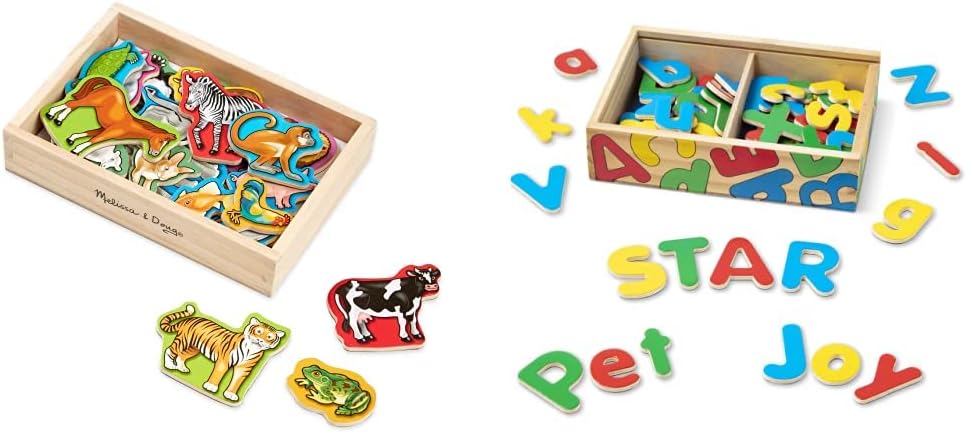Melissa & Doug Magnetic Animals & Alphabet Bundle