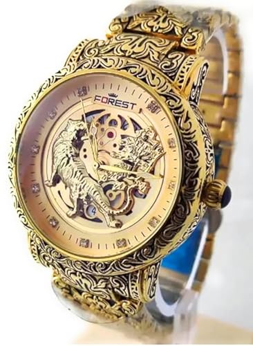 Generic Forest Luxury Gold-Tone Dial Men's Watch - Image 5
