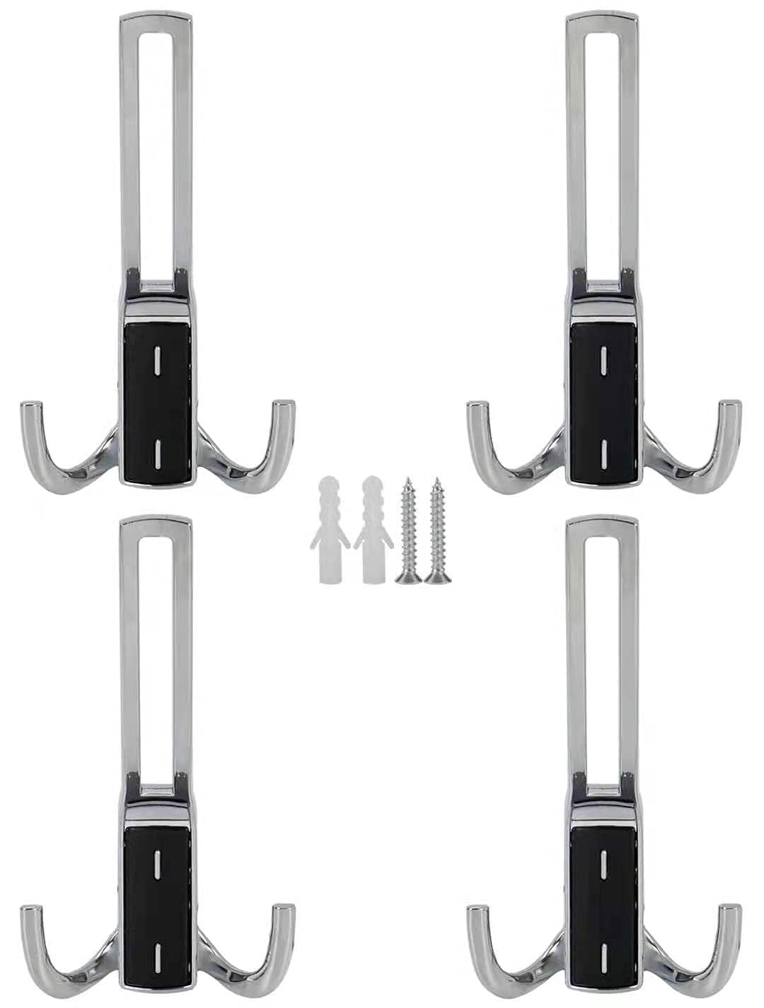 polished chrome coat robe hooks product photo