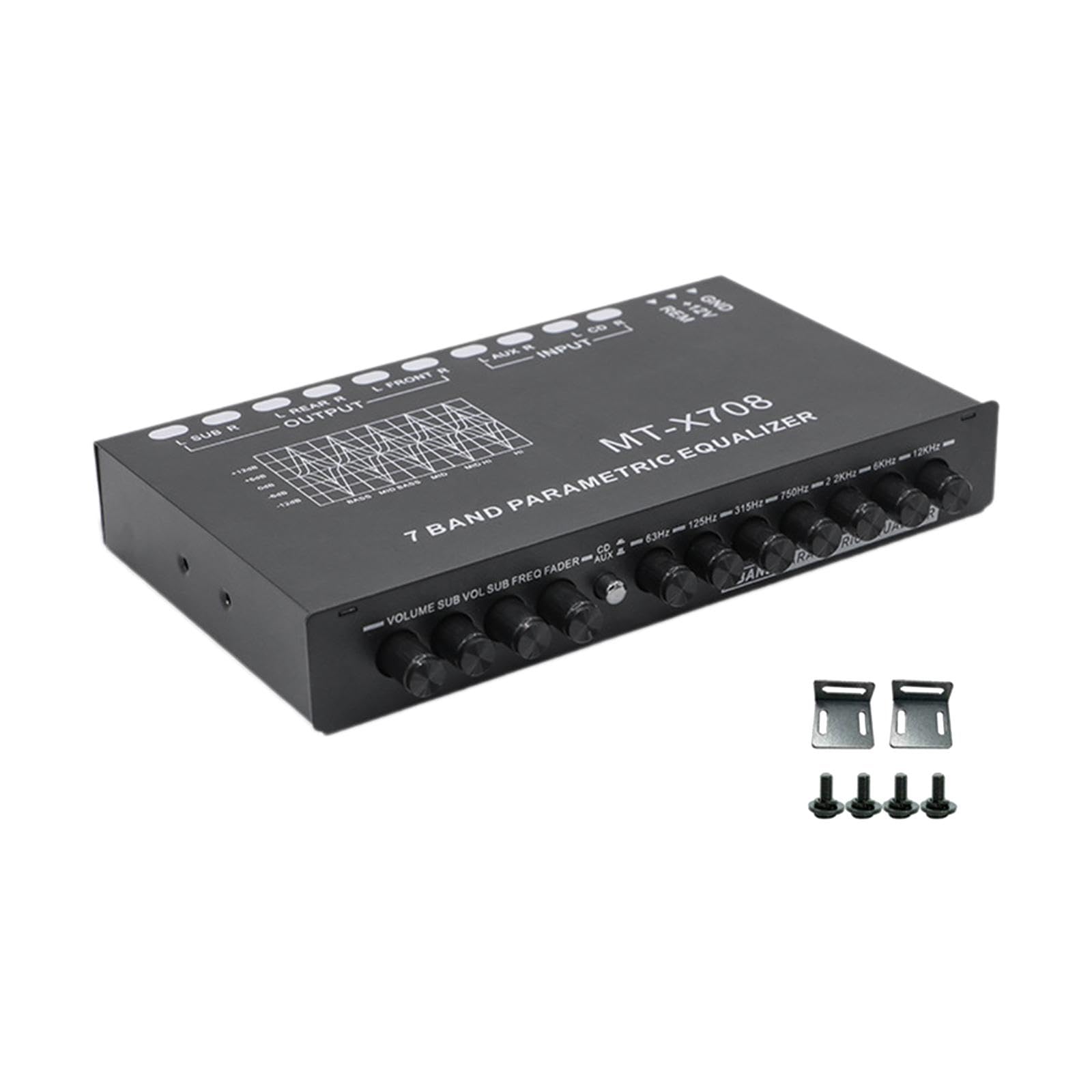 7 Band Equalizer DSP Chip CD AUX Inputs Subwoofer Output Over Amplifier-picture-17