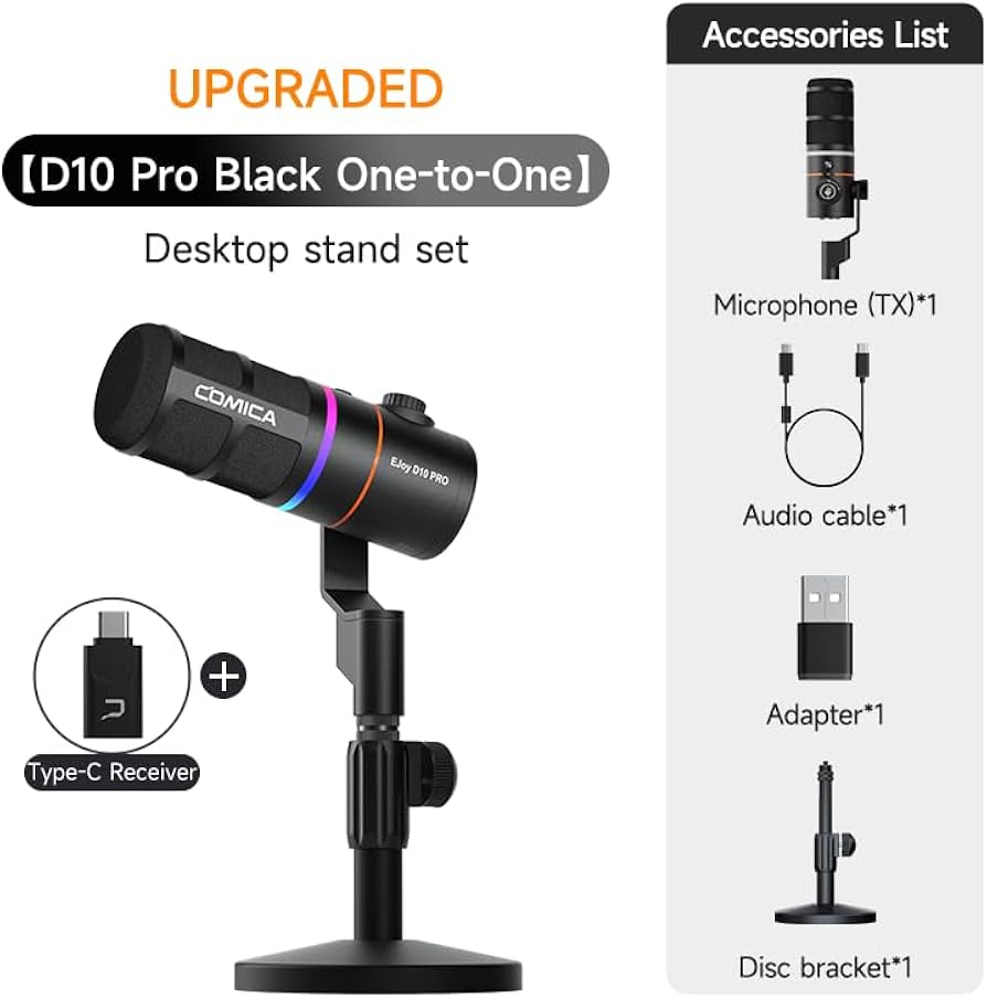 Amazon.co.jp: 【COMICA 2025革新登場】ワイヤレスダイナミックマイク