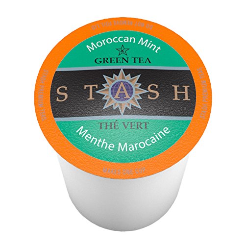 Stash Tea, Moroccan Mint Single-Cup Tea for Keurig K-Cup Brewers, 24 Count