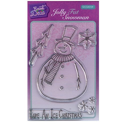 Sweet Dixie Jolly Fat Snowman Set di timbri