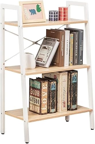 Miniatura 6 de JJS Estantería industrial de 4 niveles estante de almacenamiento rústico independiente para sala de estar oficina en casa marrón