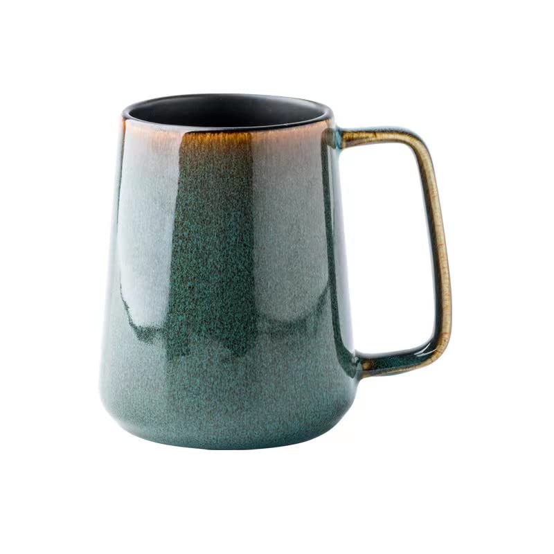 KELINGO Large 24 OZ 700ml Ceramic Coffee Mugs with Golden Handle Extra Big Jumbo Tea Cup Mug for