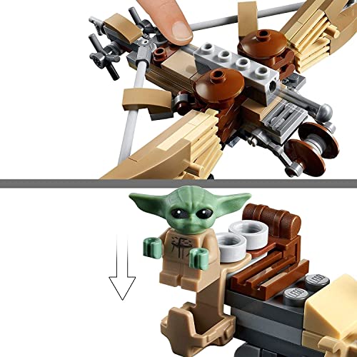Image of LEGO 75299 Star Wars: The Mandalorian Trouble on Tatooine Building Set with Baby Yoda The Child Figure, Season 2 Playset