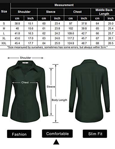 Zeagoo Women's Long Sleeve Casual Button Up Polka Dot Blouse O ffice Shirt Top, Blue, Medium