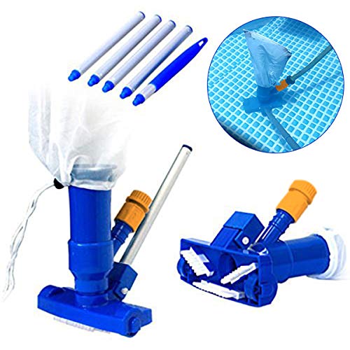 Gebuter Pool Spa Vacuum Brush Clean Portable Tool Pond Fountain Hot Tub Swimming Pool Vacuum Cleaner, easy to use.