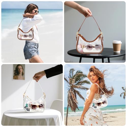 Image of KKXIU Shoulder Bag for Women Cute Hobo Purses and Handbags Retro Clutch Underarm Purse | Cute