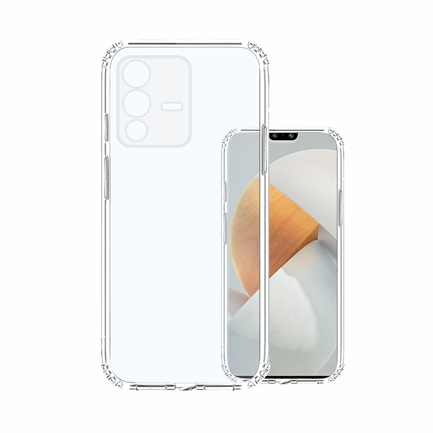 VIDO Transparent Back Case Cover for Vivo V23 5G (Soft & Flexible & Camera Protection Back Silicone Case) (B09PK7M5PF) Amazon Price History, Amazon Price Tracker