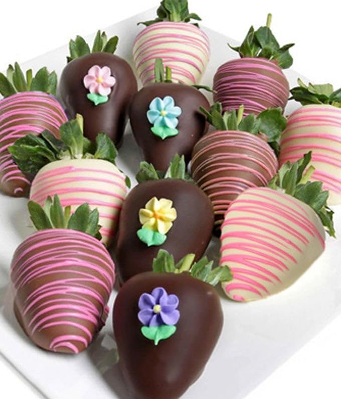 From You Flowers - Flower Power Chocolate Covered Strawberries (12 Count)