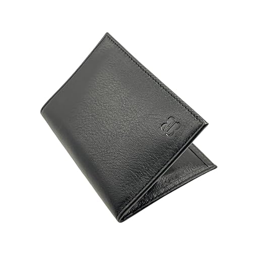 Carteira Couro Legítimo Preta Slim Masculina Feminina Unissex Tesz Freda RFID