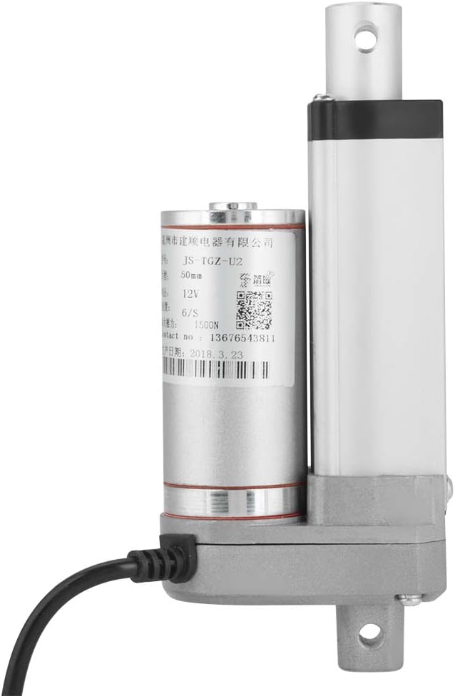 DC12V Stroke Linear Actuator, High Speed Linear Actuator Motor 140KG Max Linear Actuator Controller Electric Linear Actuator for Recliner TV Table Bed Lifting Window Door(50mm)