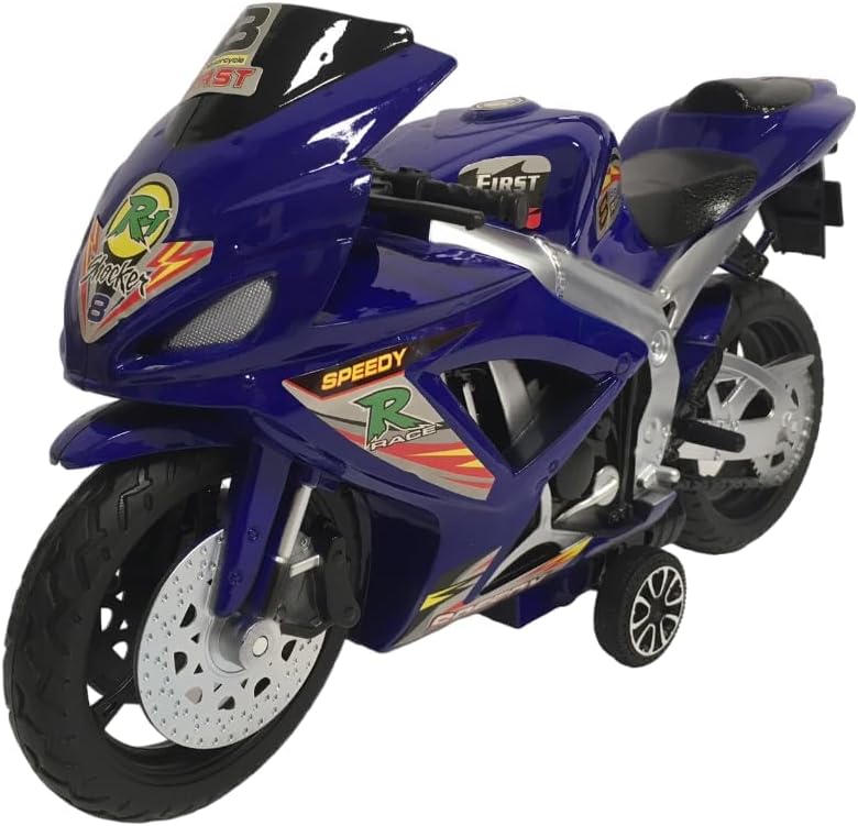 Generico Maxi Motorcycle Toy for Children Large Motorcycle with Clutch Toy 34 cm Motor Bike Racing Super Racing Motorcycle Maxi Street Motorcycle Sports, Assorted Colours