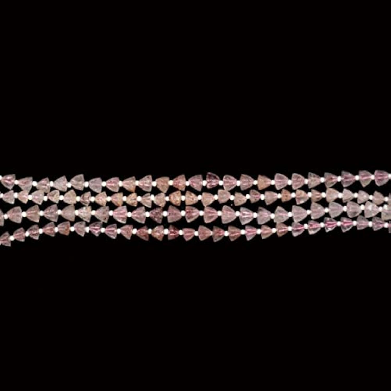 Strawberry quartz briolettes de qualité supérieure pour bijoux de luxe