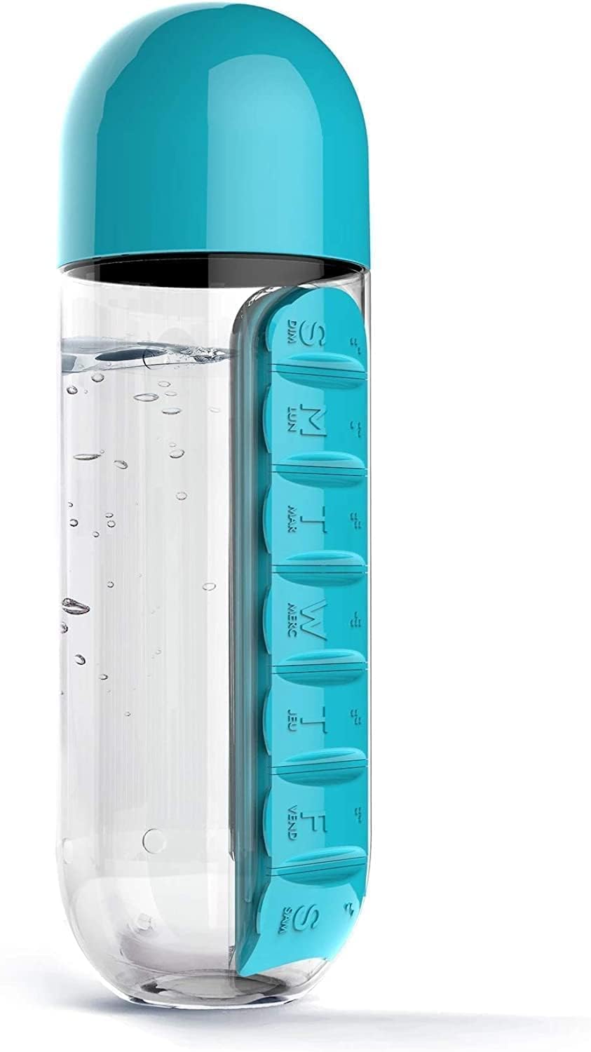 Weekly Pill Box Organizer 1 Pc – Multicolor Medicine Planner with Compartments – Travel-Friendly Vitamin & Tablet Holder – Moisture-Proof & Reminder Case for Medication & Supplements (Pill Bottle)-image-5