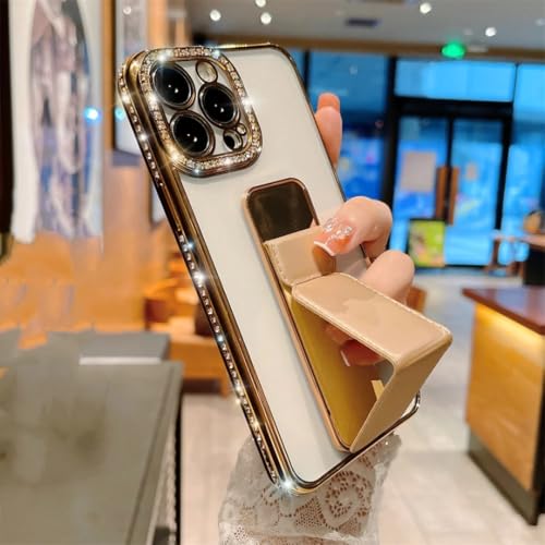 Étui iPhone 15 Pro Max magnétique antichoc à paillettes et support bague